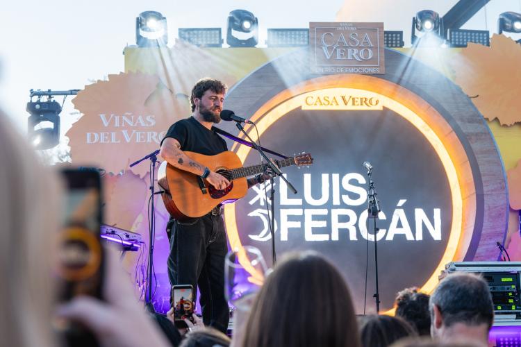 Instante del concierto de Luis Fercan en Casa Vero Zaragonza